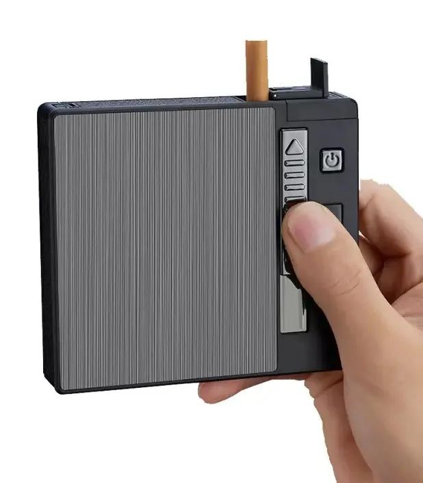 Encendedor de Portacigarrillos con Encendedor de Plasma Recargable, colección Variados